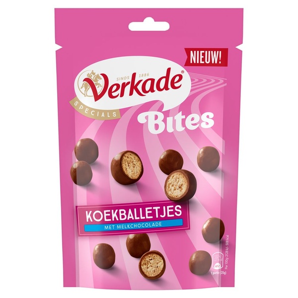 Verkade koekballetjes bites voorkant