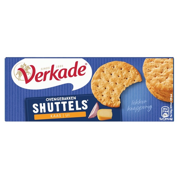 Verkade Zoutjes Shuttels Kaas-Ui voorkant