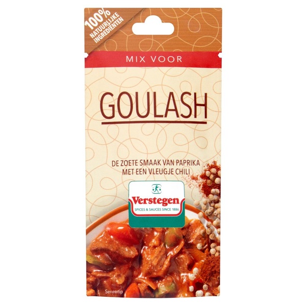 Verstegen kruidenmix goulash voorkant