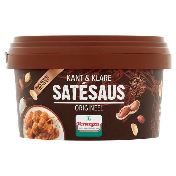 Verstegen satésaus kant & klaar voorkant
