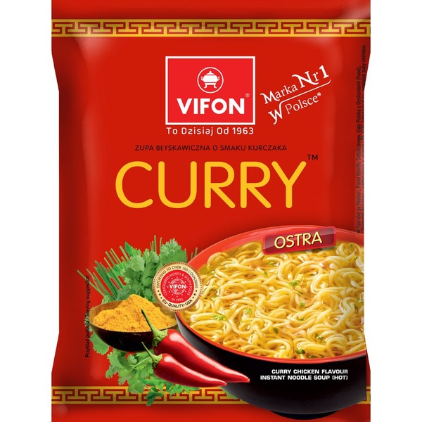 Vifon noodles curry chicken voorkant