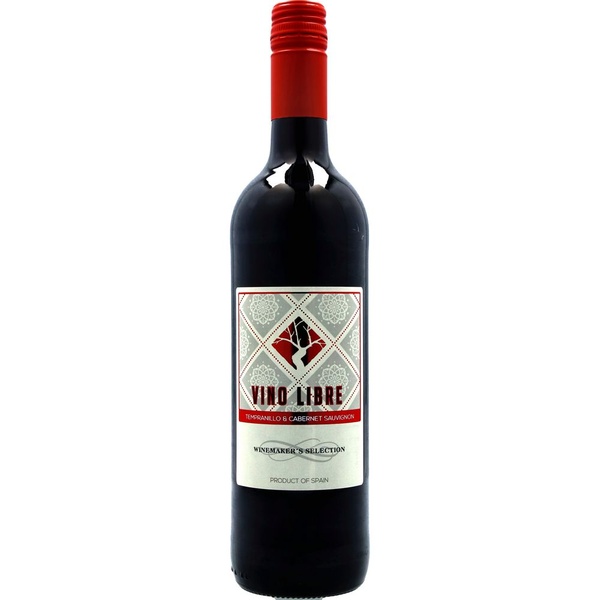 Vino Libre wijn tinto do utiel requena voorkant