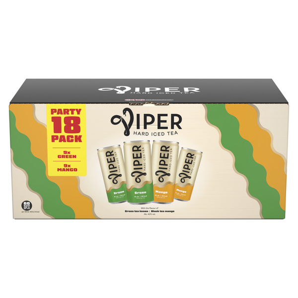 viper hard iced tea variety 18 x 250 ml voorkant