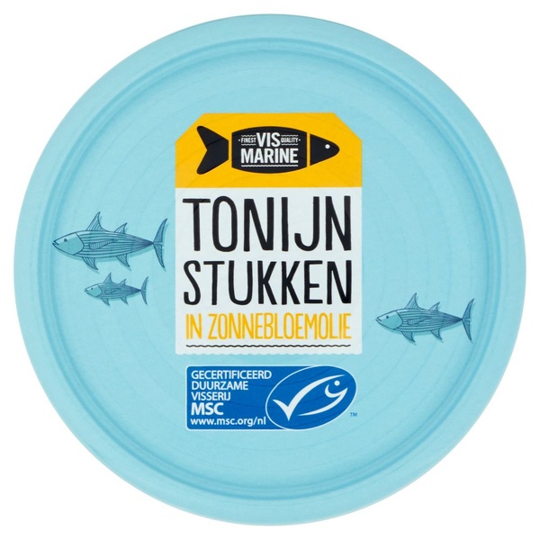 Vis Marine tonijnstukken in zonnebloemolie voorkant