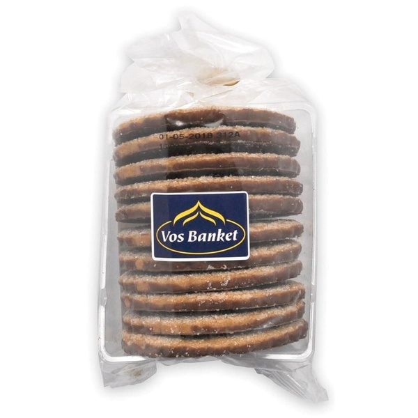 Vos Banket Knapkoeken Chocolade voorkant