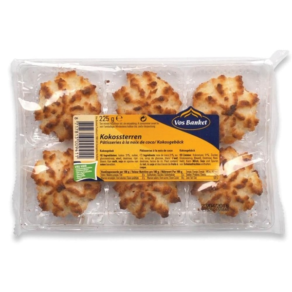 Vos Banket Koek Kokossterren voorkant