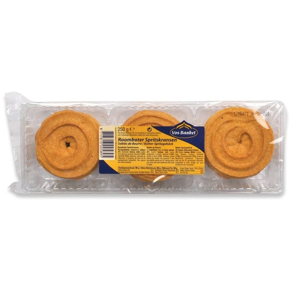 Vos Banket Koek Spritskransen roomboter voorkant