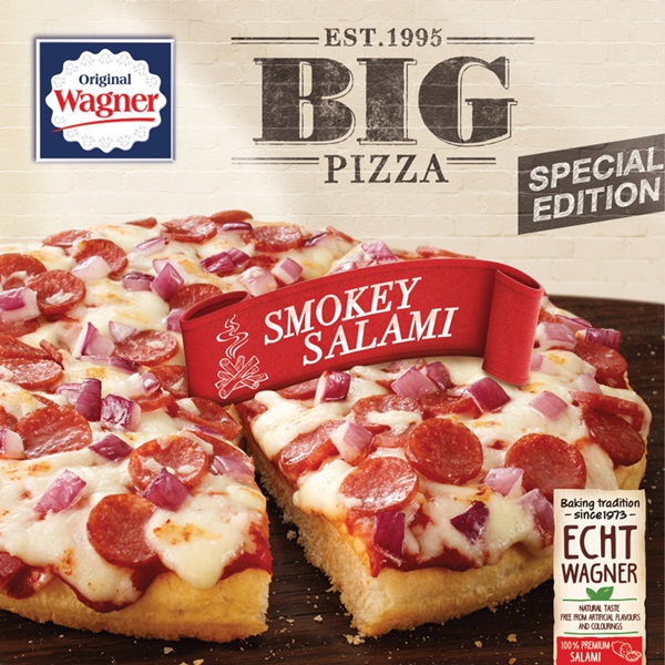 SPAR Wagner big pizza smokey salami je vindt het bij SPAR