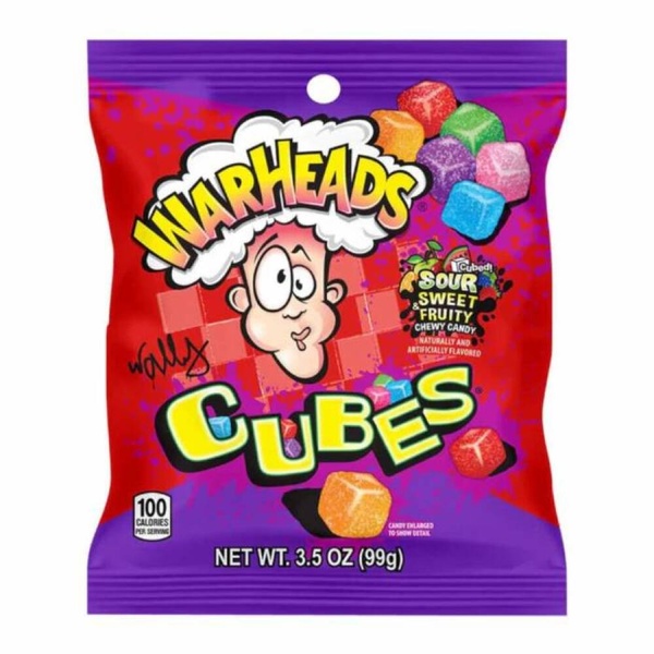 Warheads Chewy Cubes voorkant