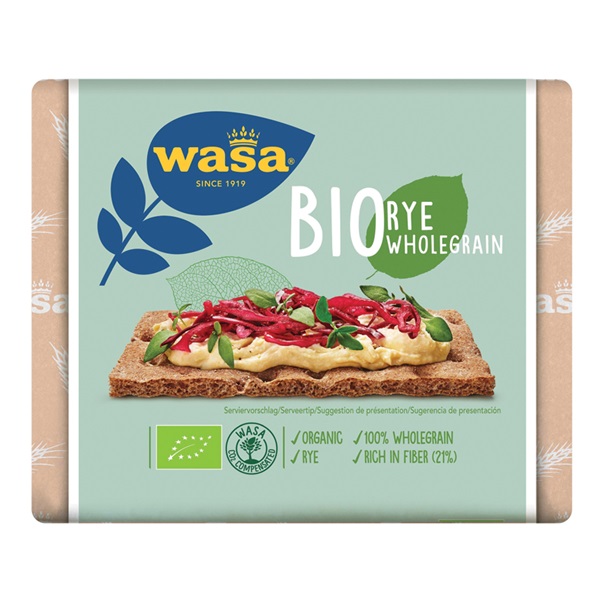 SPAR Wasa knäckebröd bio rogge volkoren je vindt het bij SPAR