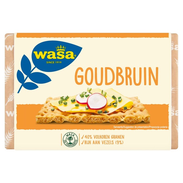 Wasa knäckebröd goudbruin voorkant