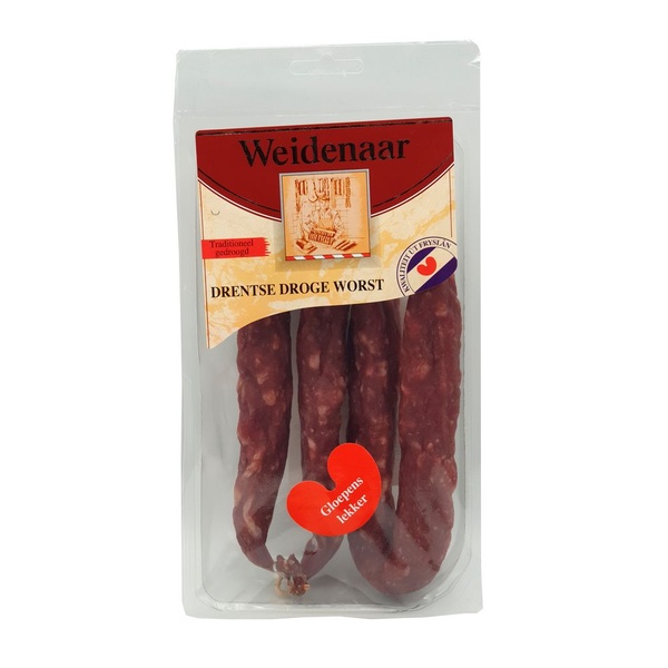 Weidenaar Droge Worst Drentse voorkant