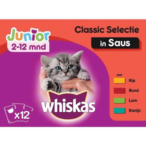 | Whiskas kattenvoer junior in saus - vindt het bij