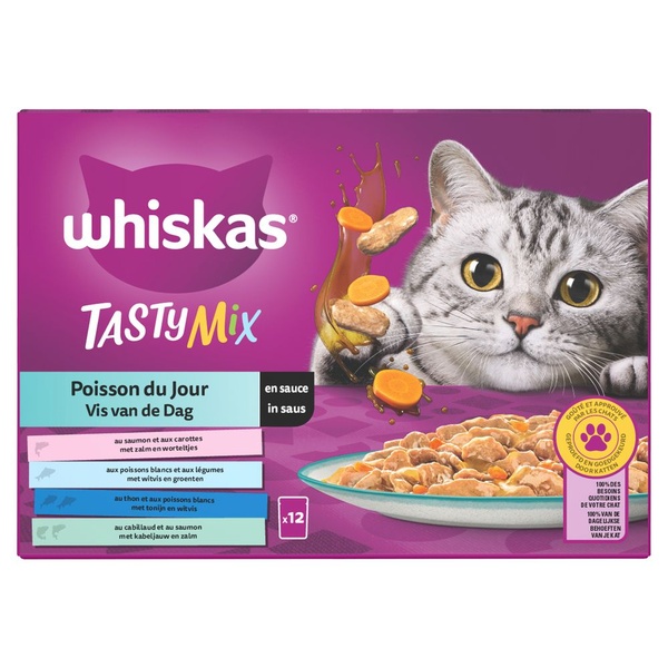 Whiskas tastymix vis van de dag voorkant