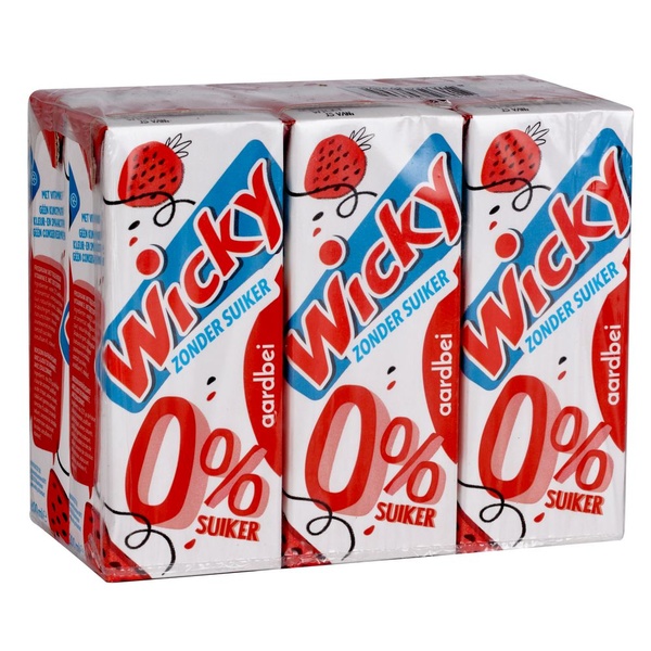 Wicky aardbei zonder suiker voorkant