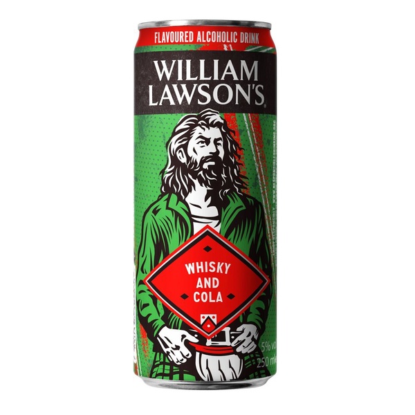 William Lawsons whisky cola voorkant