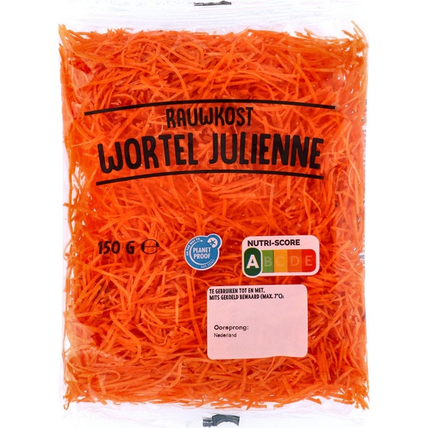 wortel julienne achterkant