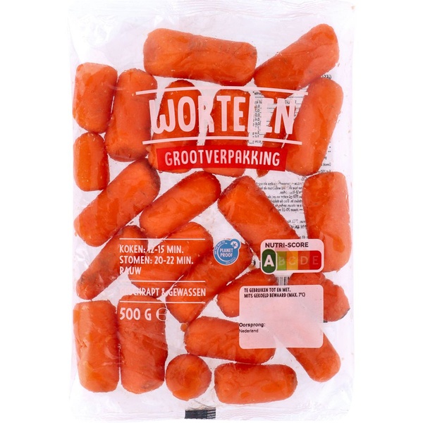 worteltjes geschrapt voorkant