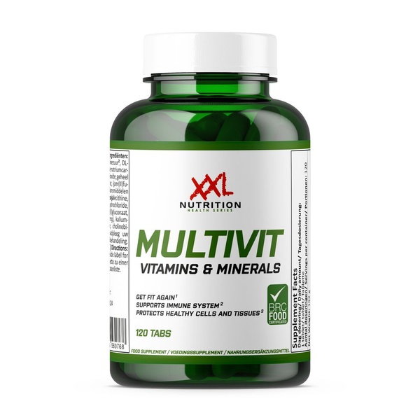 XXL Nutrition multivitaminen voorkant