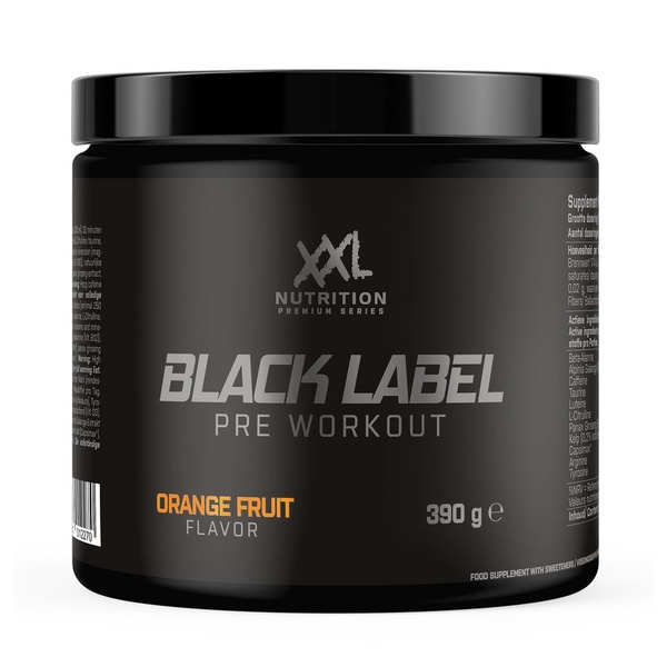 XXL Nutrition pre-workout black label red fruit voorkant