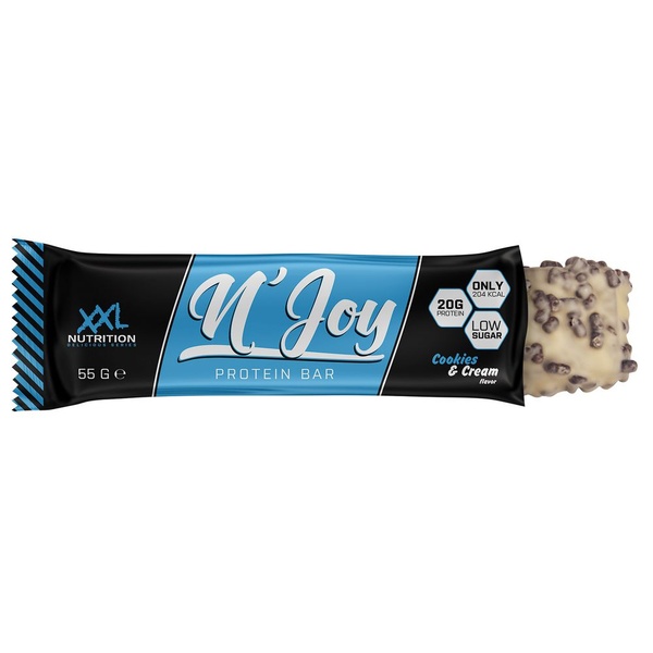 XXL Nutrition proteinbar cookie & cream voorkant