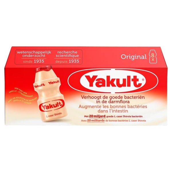 Yakult zuiveldrink original voorkant