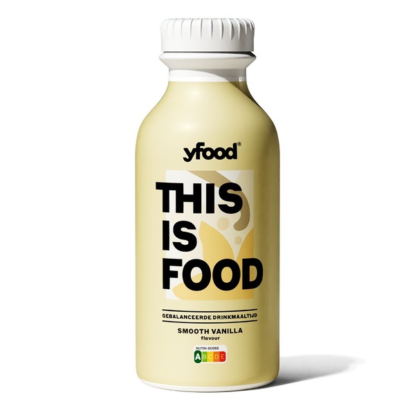 Yfood smooth vanilla voorkant