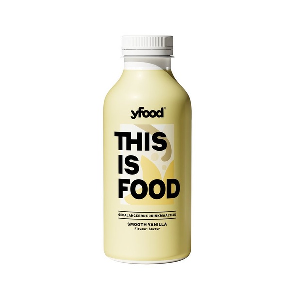 Yfood smooth vanilla achterkant