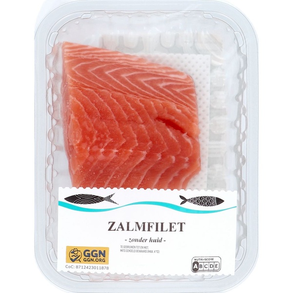 zalm filet zonder huid voorkant