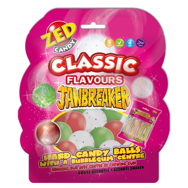 Zed Candy jawbreakers classic flavours voorkant