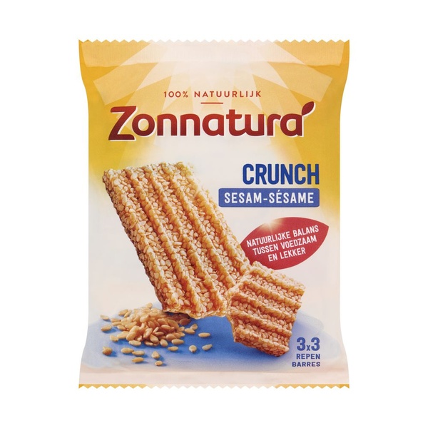 Zonnatura Graanrepen Sesam Crunch voorkant