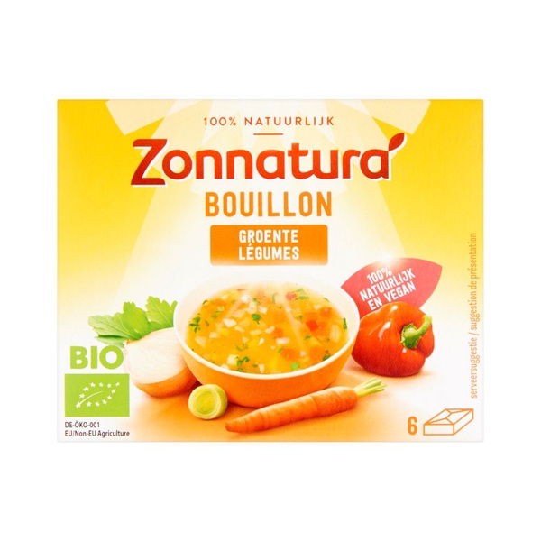 Zonnatura groentebouillontabletten voorkant