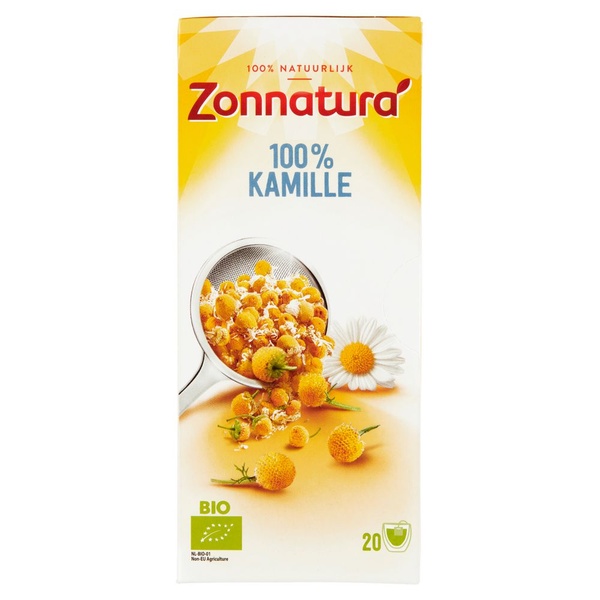 Zonnatura kamille thee bio voorkant