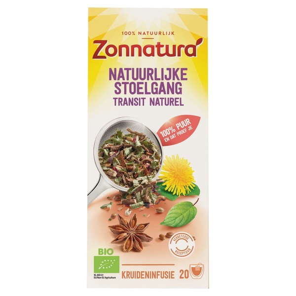 Zonnatura natuurlijke stoelgang thee voorkant