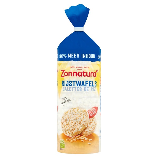 Zonnatura rijstwafels naturel voorkant