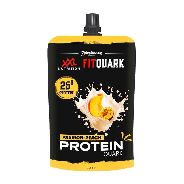 Zuivelhoeve kwark xxl fit high protein perzik voorkant