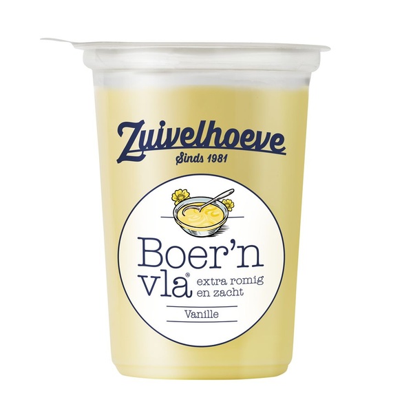 Zuivelhoeve vla boer'n vanille voorkant