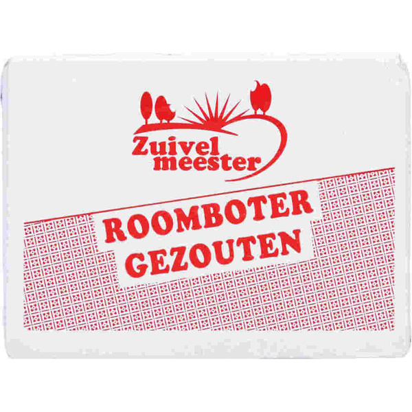 Zuivelmeester Boter Roomboter Gezouten voorkant