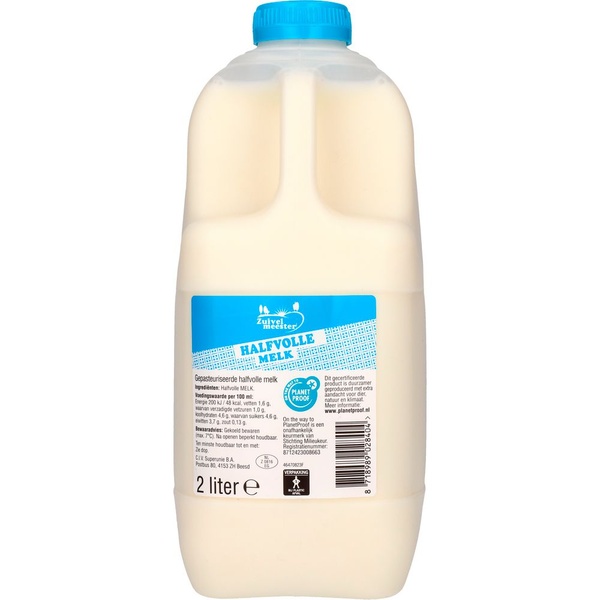 Zuivelmeester melk halfvol voorkant