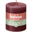 Bolsius stompkaars rustiek red velvet voorkant