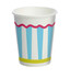 Duni bekers pop stripes 10 stuks voorkant