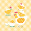 Duni Duni Servetten Chick-n-check 3-laags voorkant