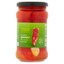 g'woon geroosterde paprika in knoflook voorkant