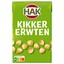 Hak kikkerwten in pak voorkant