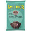 Smuldier dierenvoeding pens en vlees voorkant