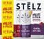 Stëlz hard seltzer raspberry & passionfruit voorkant