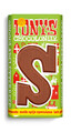 Tony's chocolonely chocoladeletter melk spijs speculaas S voorkant