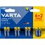 Varta longlife power AAA 6+2 gratis voorkant